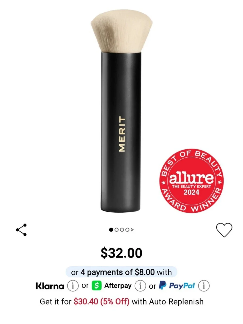 NIB MERIT THE BRUSH NO 1 TAPERED BLENDING BRUSH